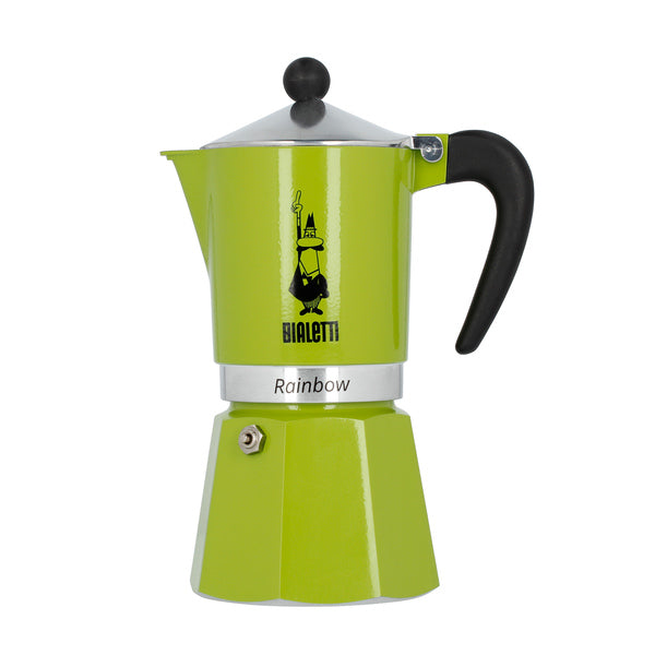 Bialetti Moka Express red coffee maker with 6 servings